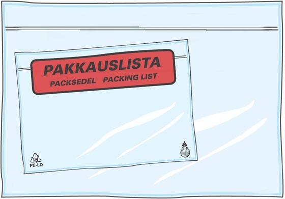 LÄHETYSLISTATASKU C5 PAINATUKSELLA/1000