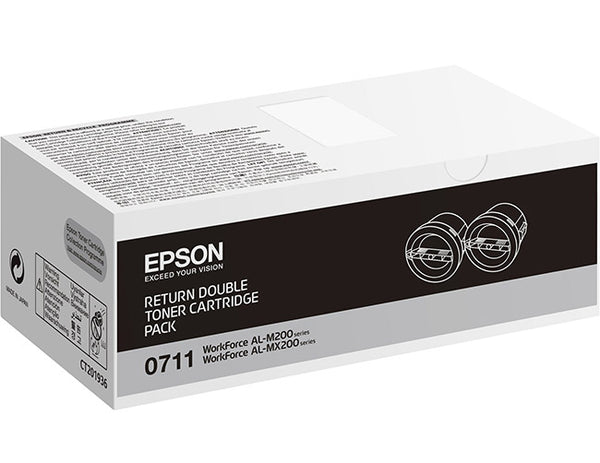 EPSON C13S050711 TONER BLACK 0711 2X2,5K