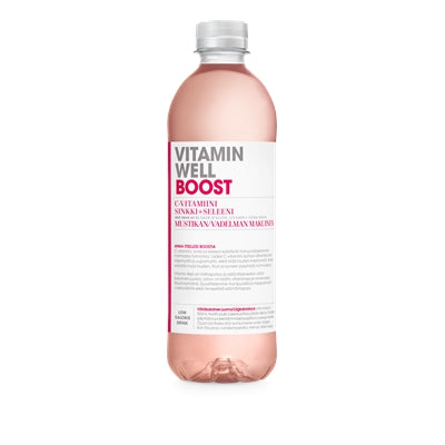 Vitamin well Boost vitamiinivesi 500ml, 12 pll/pkt