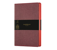 CASTELLI MUISTIKIRJA 13X21CM RED RUUTU