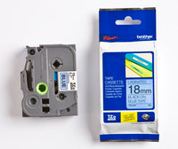 P-TOUCH 18MM TZE-541 MUSTA/SININEN