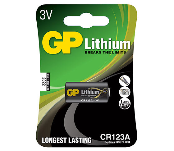 GP LITHIUM CR123A FOTO-PARISTO