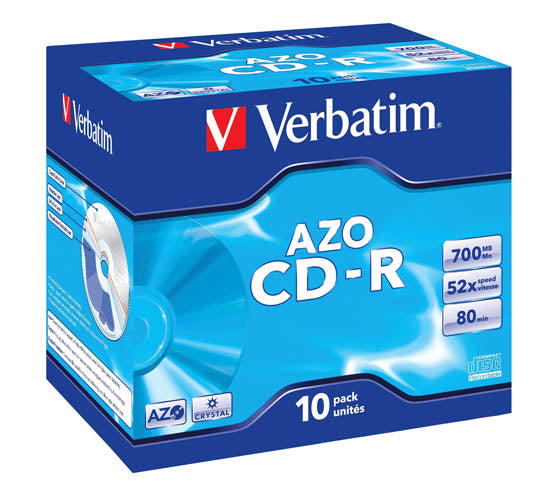 VERBATIM CD-R 700MB 52X JC [10KPL/Erä]