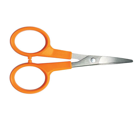 FISKARS KAAREVATERÄISET SAKSET 10 CM