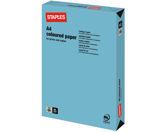 STAPLES KOPIOPAPERI A4 160G SYVÄNSININEN