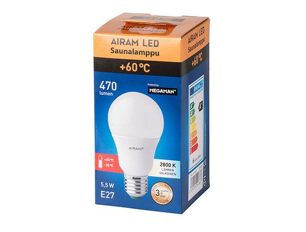 AIRAM LED-LAMPPU SPE A60 5,5W/828 E27