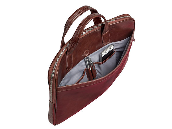 PIERRE SLIM LAPTOP BRIEFCASE MURANO RUSK