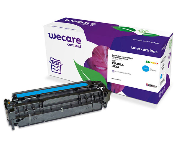 WECARE TONER FOR HP CF381A CYAN 2,7K